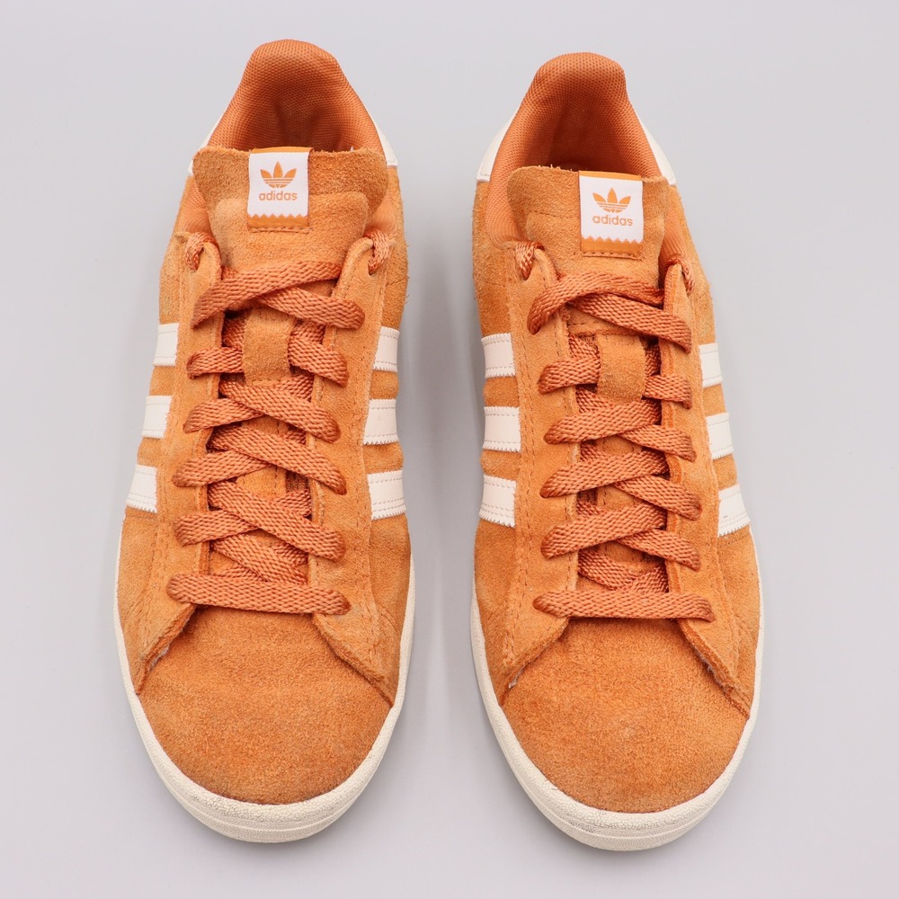 Adidas Campus ADV Mens Size 7.5 US Orange White Suede Retro Casual Shoes EE6145 - Picture 2 of 8